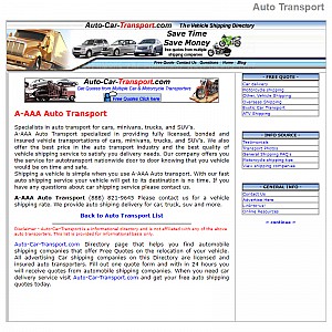 Cheap Auto Transport Rates