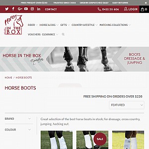 Horse in the Box Shop is the Leading Horse Boots