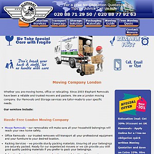 Elephant Removals is a London Moving Company