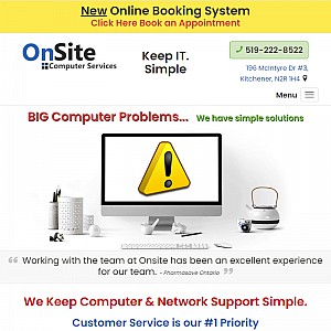 On Site Computer Support for Business & Residential Customers in the Kitchener, Waterloo and Surroun