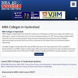 List Top Mba Colleges