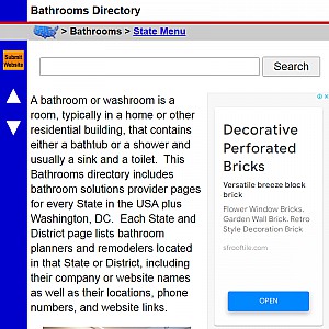 Bathroom Directory Lists Bathroom Planners and