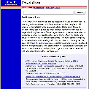 History of Travel